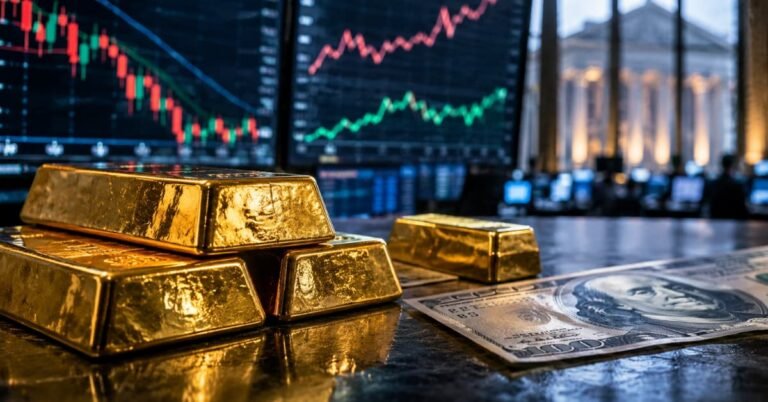 El oro cae aunque hay miedo geopolítico: por qué el refugio no está funcionando